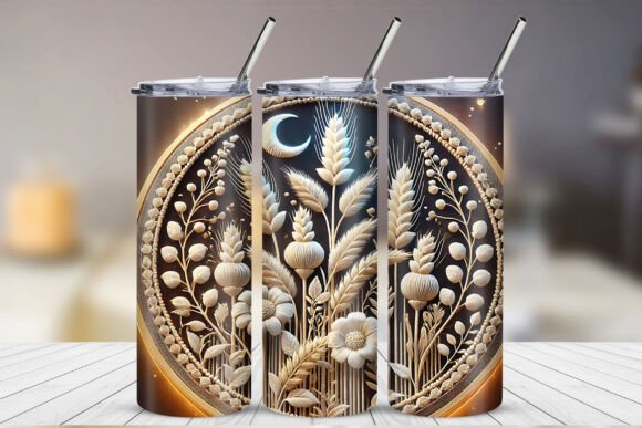 3D Grain Embroidery Tumbler Design Review