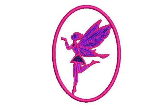 Charming 3D Layered Fairy Embroidery Design