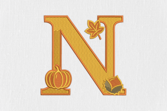 Charming Letter N Autumn Monogram Review