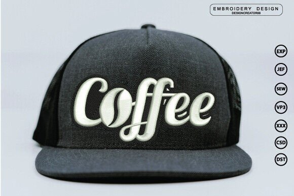 Coffee 3D Embroidery Design: A Perfect Brew for Craft Fairs