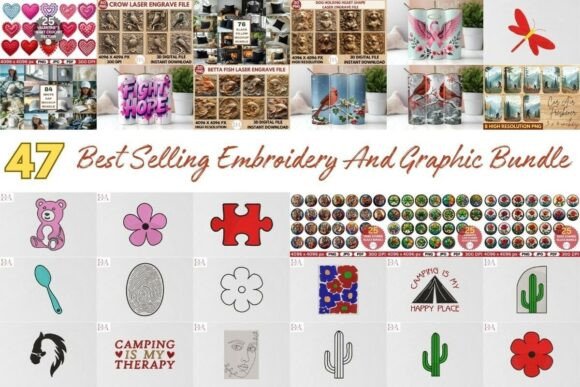 Explore the Amazing Embroidery and Graphic Bundle