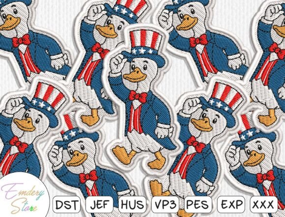 Patriotic Animal Embroidery Design Review