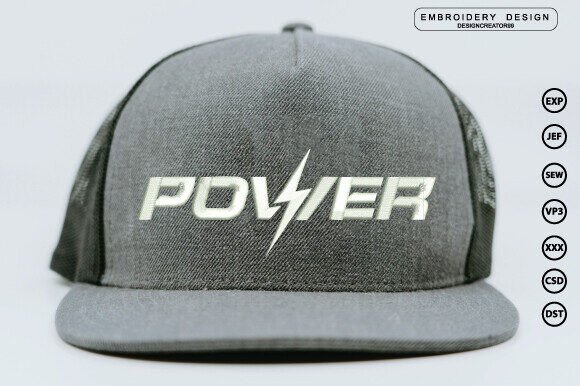 Power 3D Embroidery Design: A Bold Business Choice