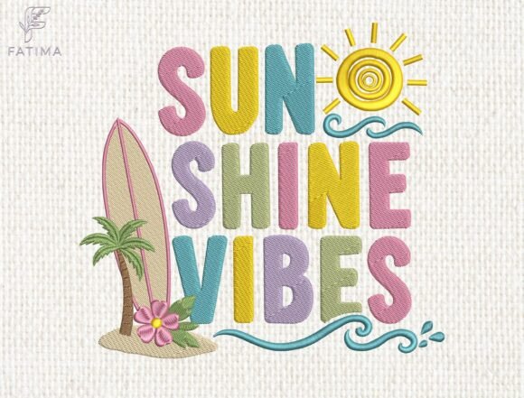 Radiant Sunshine Vibes for Summer Embroidery