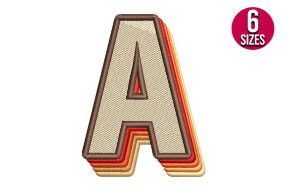 Retro Alphabet Letter A: A Groovy Monogram Design