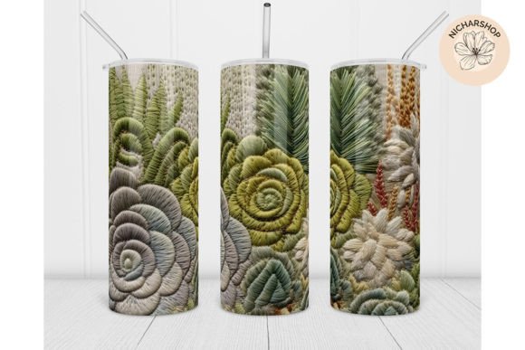 Review: 20oz 3D Succulent Embroidery Tumbler
