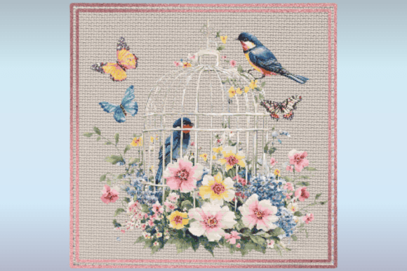 Spring Floral Birdcage Cross Stitch Review
